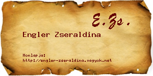 Engler Zseraldina névjegykártya